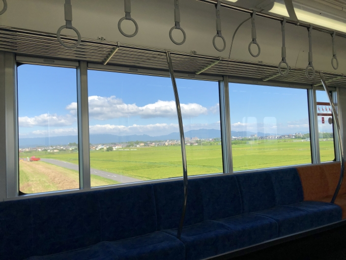 鉄道乗車記録の写真:車内設備、様子(2)        「亀山~多気まで。快晴！」