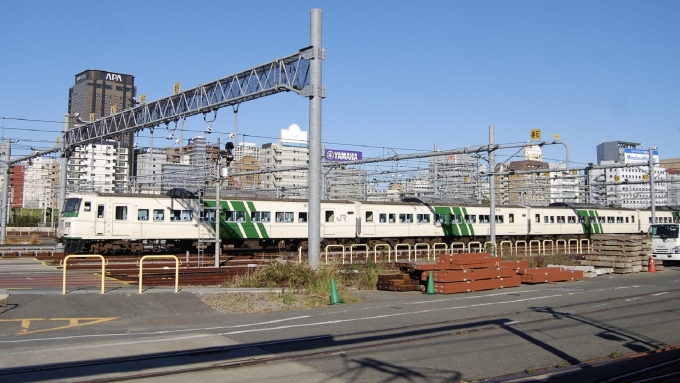 鉄道乗車記録の写真:列車・車両の様子(未乗車)(2)     「185系0番代(A1)
@東京～新橋」