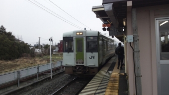 前谷地駅から石巻駅の乗車記録(乗りつぶし)写真