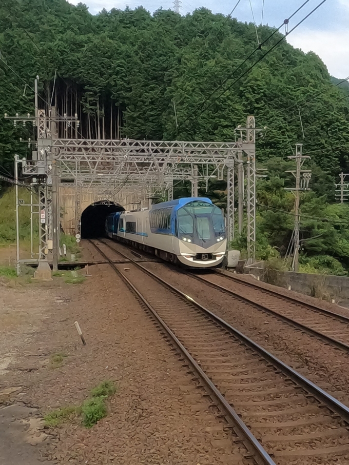 鉄道乗車記録の写真(6)        「新青山トンネルから出て来たしまかぜ。」