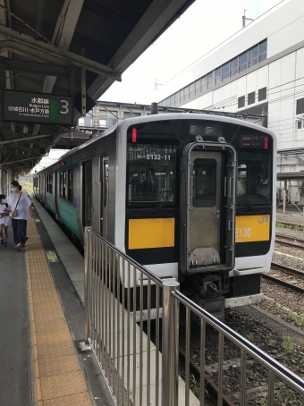水戸駅から郡山駅:鉄道乗車記録の写真