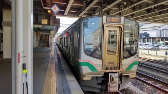 山形駅から仙台空港駅の乗車記録(乗りつぶし)写真