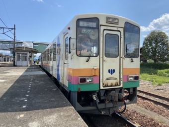 赤湯駅から長井駅の乗車記録(乗りつぶし)写真