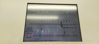 八王子駅から東京駅の乗車記録(乗りつぶし)写真