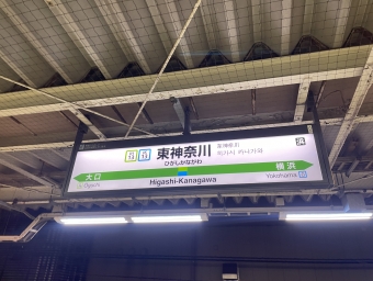 東神奈川 写真:駅名看板