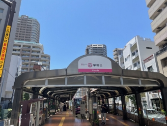 早稲田停留場から鬼子母神前停留場:鉄道乗車記録の写真