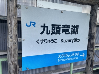 九頭竜湖駅から福井駅の乗車記録(乗りつぶし)写真