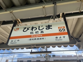 枇杷島駅から名古屋駅の乗車記録(乗りつぶし)写真
