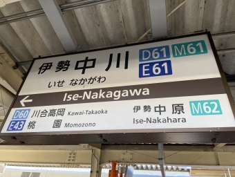 伊勢中川駅から伊賀神戸駅の乗車記録(乗りつぶし)写真