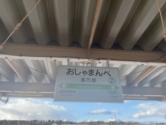 長万部駅から小樽駅の乗車記録(乗りつぶし)写真