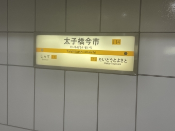太子橋今市駅から井高野駅の乗車記録(乗りつぶし)写真