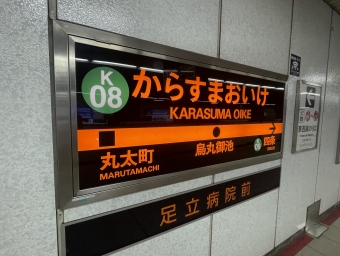 烏丸御池駅から京都駅:鉄道乗車記録の写真