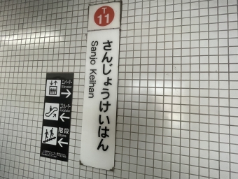 三条京阪駅から六地蔵駅の乗車記録(乗りつぶし)写真