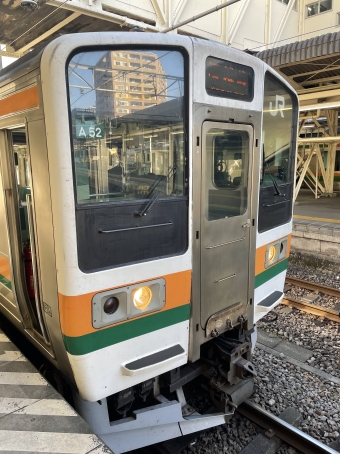 高崎駅から横川駅の乗車記録(乗りつぶし)写真