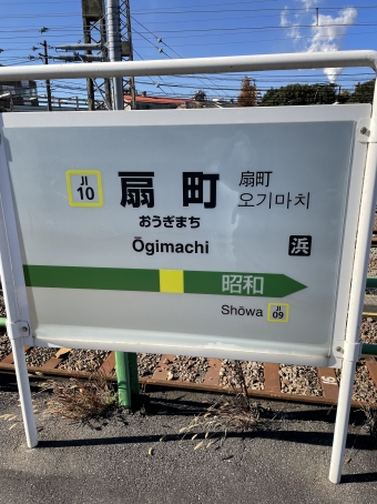 扇町駅から鶴見駅の乗車記録(乗りつぶし)写真