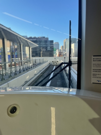 新橋駅から豊洲駅の乗車記録(乗りつぶし)写真