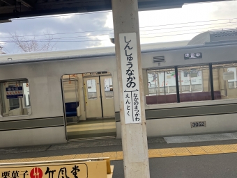 信州中野駅から湯田中駅:鉄道乗車記録の写真