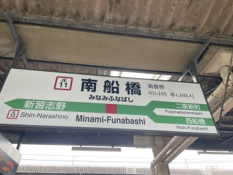 南船橋駅から千葉みなと駅の乗車記録(乗りつぶし)写真
