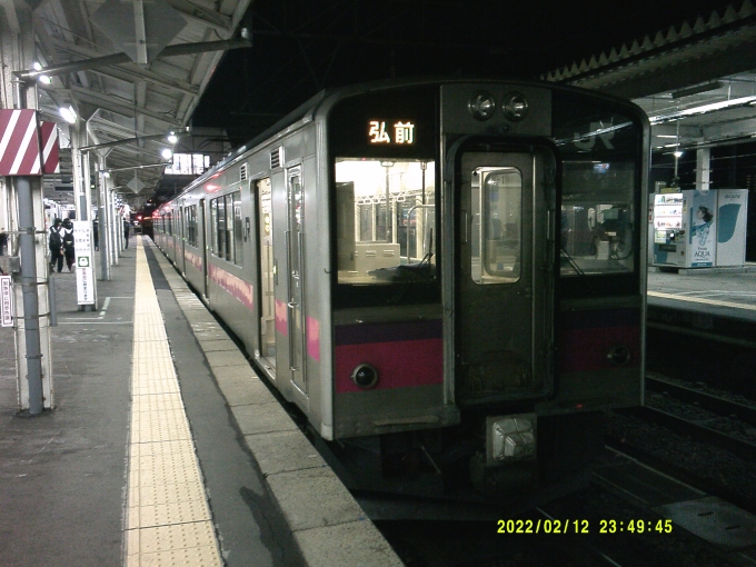 鉄道乗車記録の写真:乗車した列車(外観)(11)        「鷹巣→青森間を乗車した列車が折返し弘前行きになった」