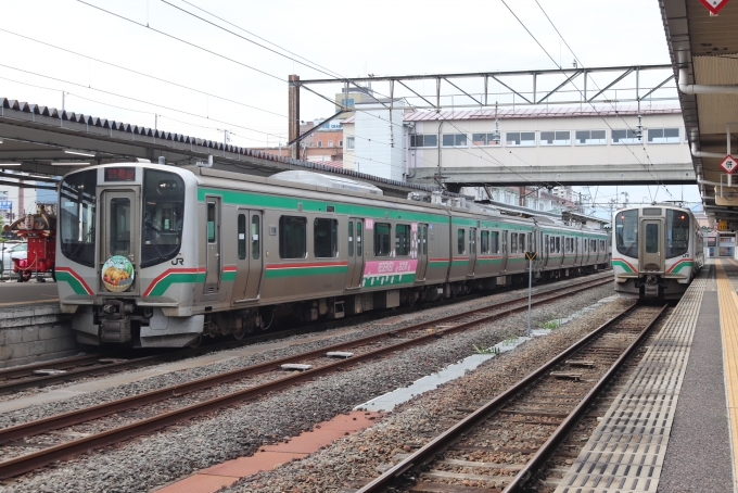 鉄道乗車記録の写真:乗車した列車(外観)(1)     「快速あいづ」