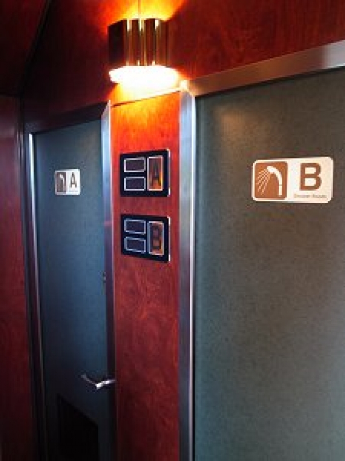 鉄道乗車記録の写真:車内設備、様子(5)        「シャワー室」