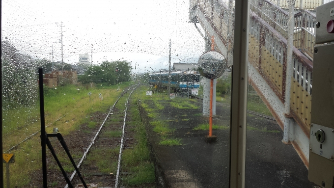鉄道乗車記録の写真:車窓・風景(4)        「特急剣山が通過」