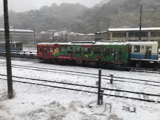 鉄道乗車記録の写真:列車・車両の様子(未乗車)(12)        「宇和島周辺は雪でした。」