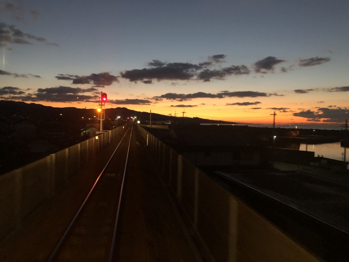 鉄道乗車記録の写真:車窓・風景(7)        「美しい朝焼け」