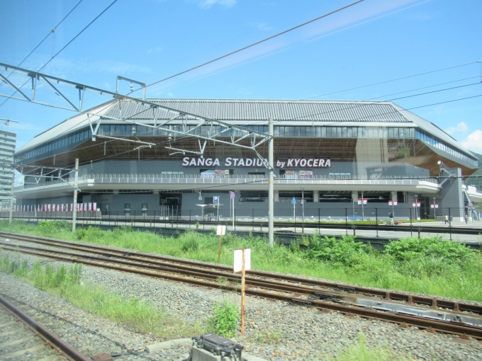 鉄道乗車記録の写真:車窓・風景(4)        「サンガスタジアムは亀岡にあったんだ。」