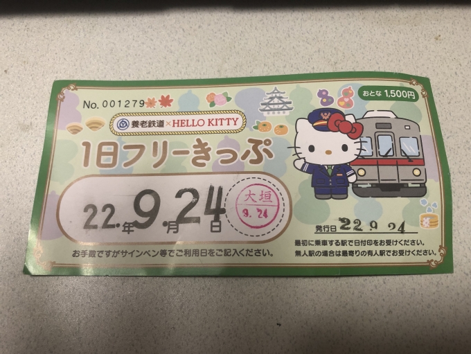 鉄道乗車記録の写真:きっぷ(9)        「1日フリー切符」