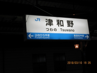 津和野駅 写真:駅名看板