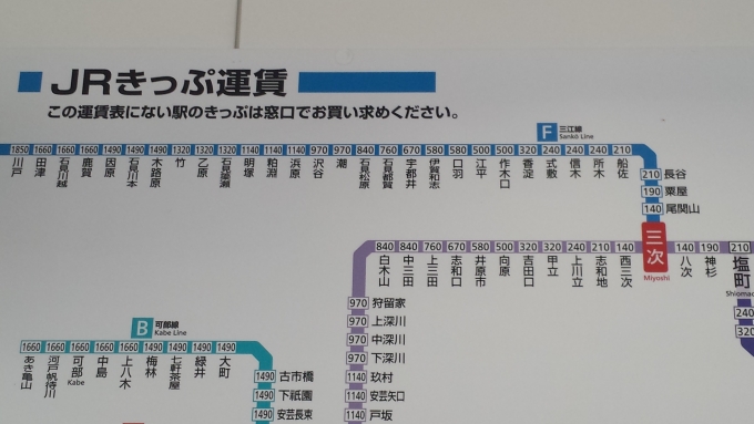 鉄道乗車記録の写真:駅舎・駅施設、様子(2)        「廃止された三江線もある」