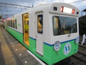 日永駅から内部駅の乗車記録(乗りつぶし)写真