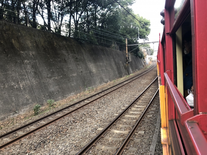 鉄道乗車記録の写真:車窓・風景(10)        「嵯峨野線との合流」