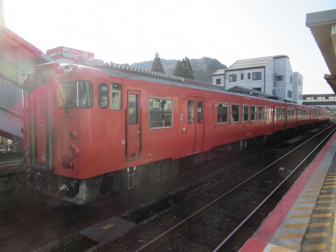 鉄道乗車記録の写真:乗車した列車(外観)(9)        「鳥取から智頭までは4両編成」