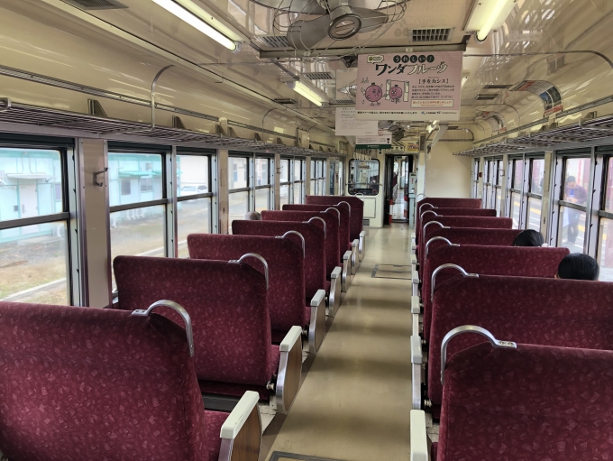 鉄道乗車記録の写真:車内設備、様子(3)        「鹿島スタジアム駅を過ぎるとガラガラ」