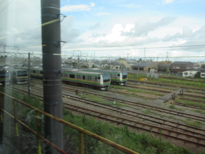 鉄道乗車記録の写真:車窓・風景(4)        「車両基地」
