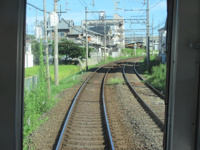 鉄道乗車記録の写真:車窓・風景(16)        「萩の台駅を過ぎると複線となる」