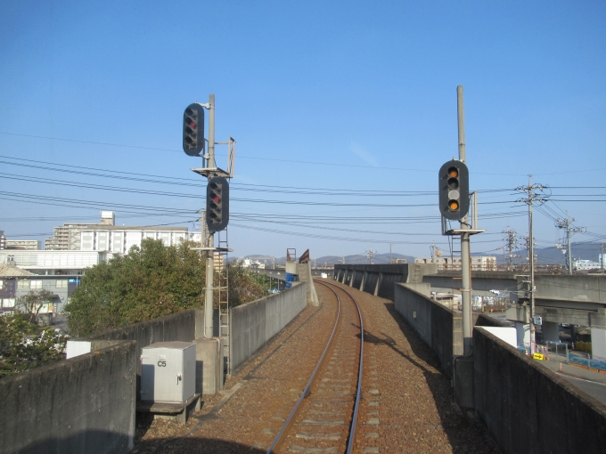 鉄道乗車記録の写真:車窓・風景(2)        「水島駅手前で港からの線と合流する」