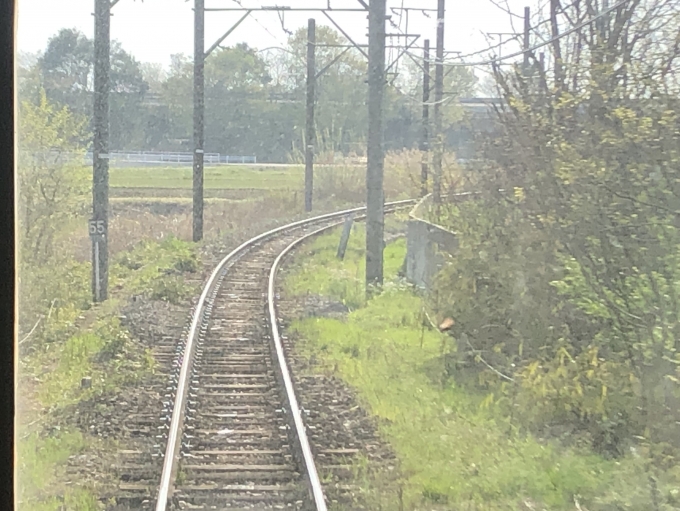 鉄道乗車記録の写真:車窓・風景(4)        「御嵩、新可児間は単線」