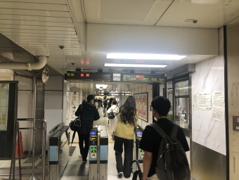 名古屋駅から伏見駅の乗車記録(乗りつぶし)写真