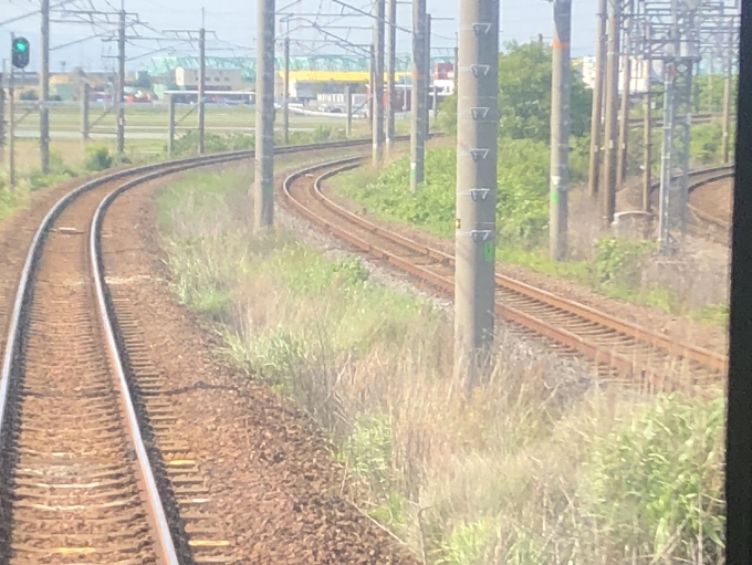 鉄道乗車記録の写真:車窓・風景(3)        「近鉄線との並走区間」