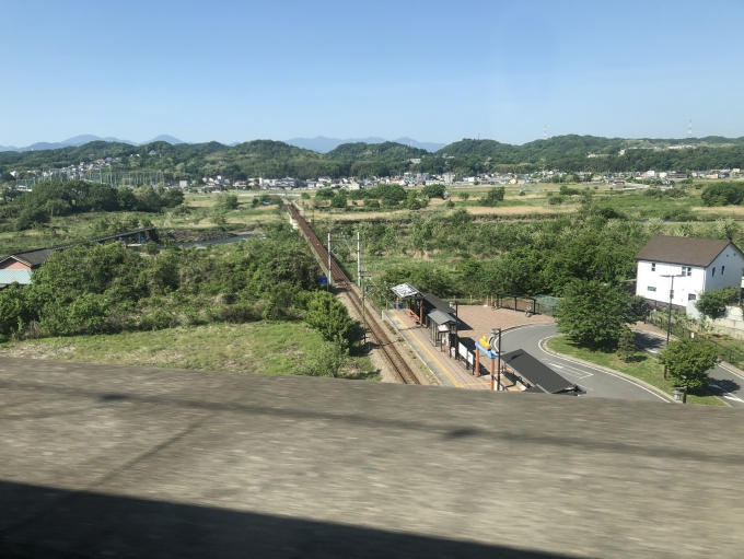 鉄道乗車記録の写真:車窓・風景(5)        「下には上信電鉄線」