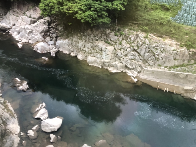 鉄道乗車記録の写真:車窓・風景(14)        「飛騨川にそって走る」