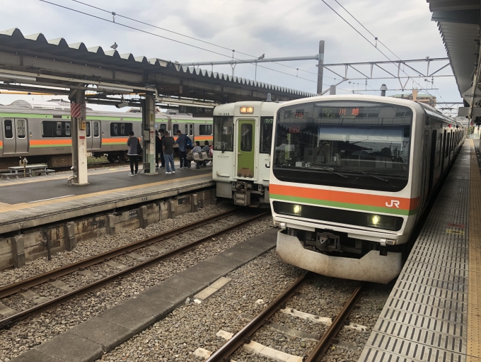 鉄道乗車記録の写真:列車・車両の様子(未乗車)(8)        「八高線高崎までは気動車が」
