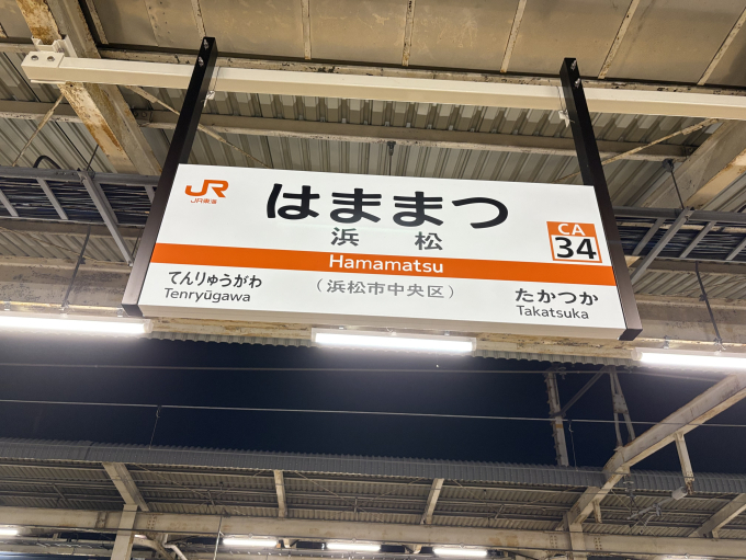 浜松駅 駅名看板の駅の様子(乗りつぶしの旅写真) | レイルラボ(RailLab)