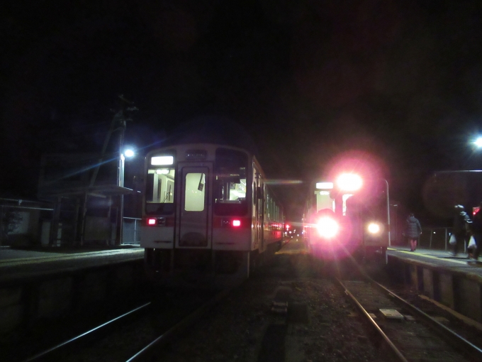 鉄道乗車記録の写真:乗車した列車(外観)(3)        「帰りも同じ駅ですれ違い」