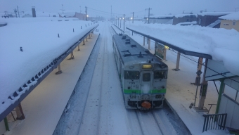 和寒駅から士別駅の乗車記録(乗りつぶし)写真