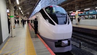 日立駅から東京駅の乗車記録(乗りつぶし)写真