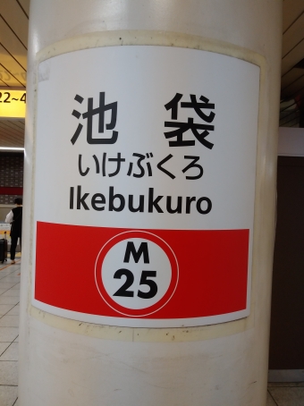 池袋駅から東京駅の乗車記録(乗りつぶし)写真
